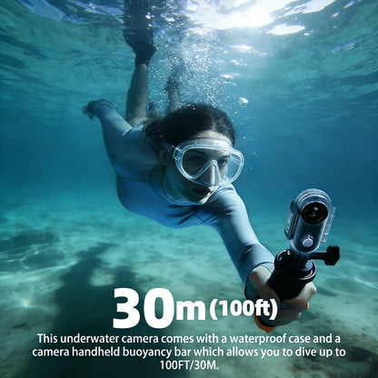 POV 4K Magnetic Sports Action Camera – 30M Waterproof Mini Body Cam with WiFi 2.4G Wireless, Helmet & Motorcycle Vlog Camera for Cycling & Outdoor Use