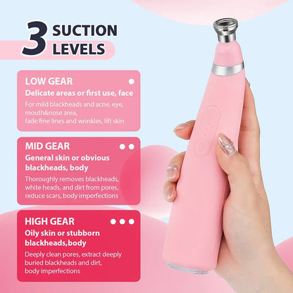 Foreverlily Portable Diamond Peeling Machine – Microdermabrasion Facial Cleaner & Blackhead Remover Vacuum Device