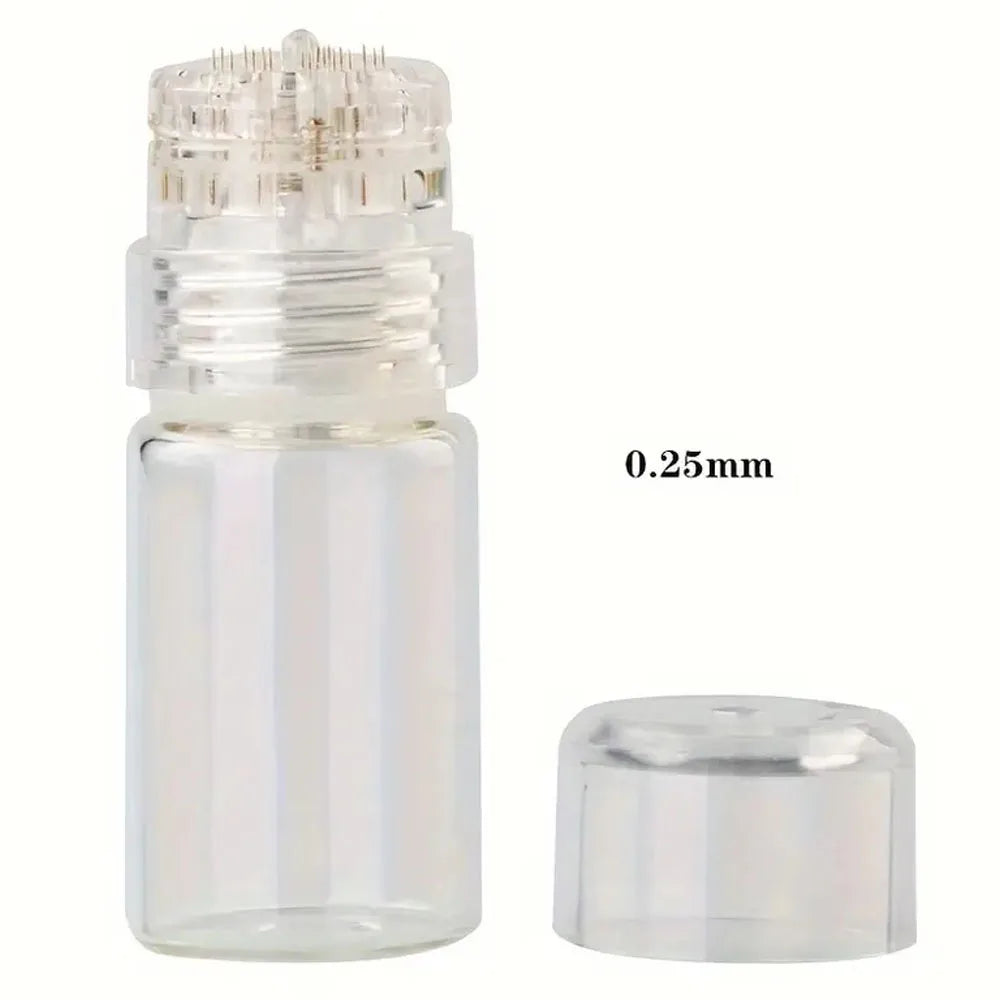 Hydra Needle Titanium Derma Roller & Serum Applicator — 0.2mm/0.25mm for Face & Beard Growth