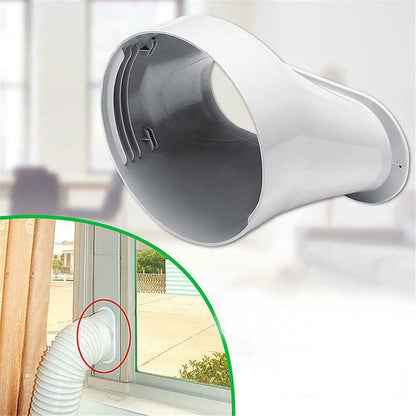 1/2PCS Portable AC Window Kit – Adjustable Slide Plate & Exhaust Hose Connector with Wind Shield Adapter