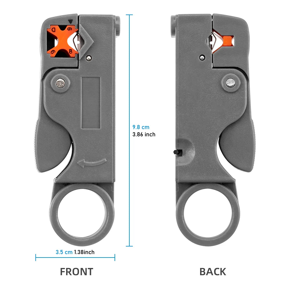 Wire Stripping Pliers - Stainless Steel Insulated Cable Stripper with Hex Wrench for Electrical Work