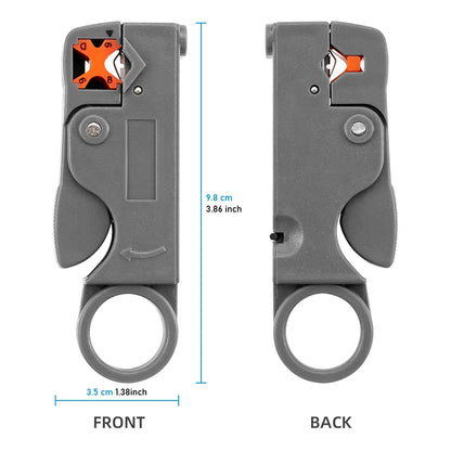 Wire Stripping Pliers - Stainless Steel Insulated Cable Stripper with Hex Wrench for Electrical Work