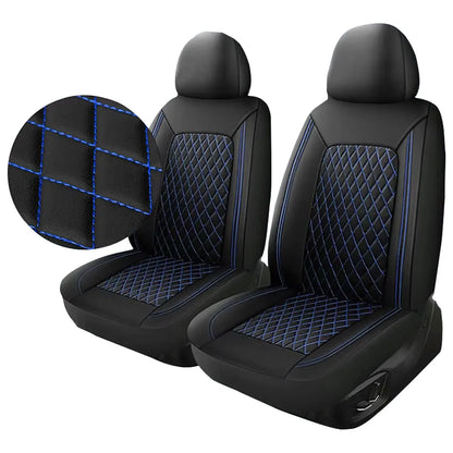 Universal PU Leather Driver Seat Cover - Single-Line Diamond Grid Car Seat Protector