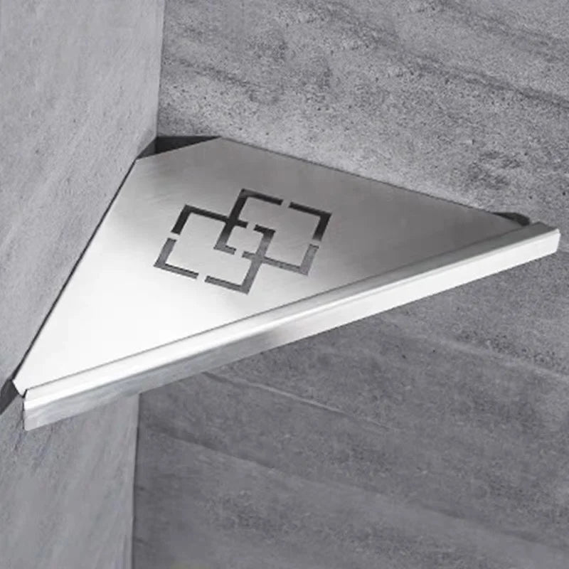 Stainless Steel Bathroom Wall Shelf – Corner Shower Storage Rack for Shampoo, Makeup & Bathroom Organization