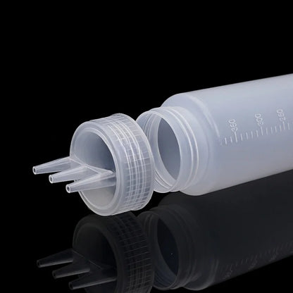 3-Head Squeeze Sauce Bottle – Multi-Nozzle Condiment Dispenser for Precise Seasoning & Kitchen Use