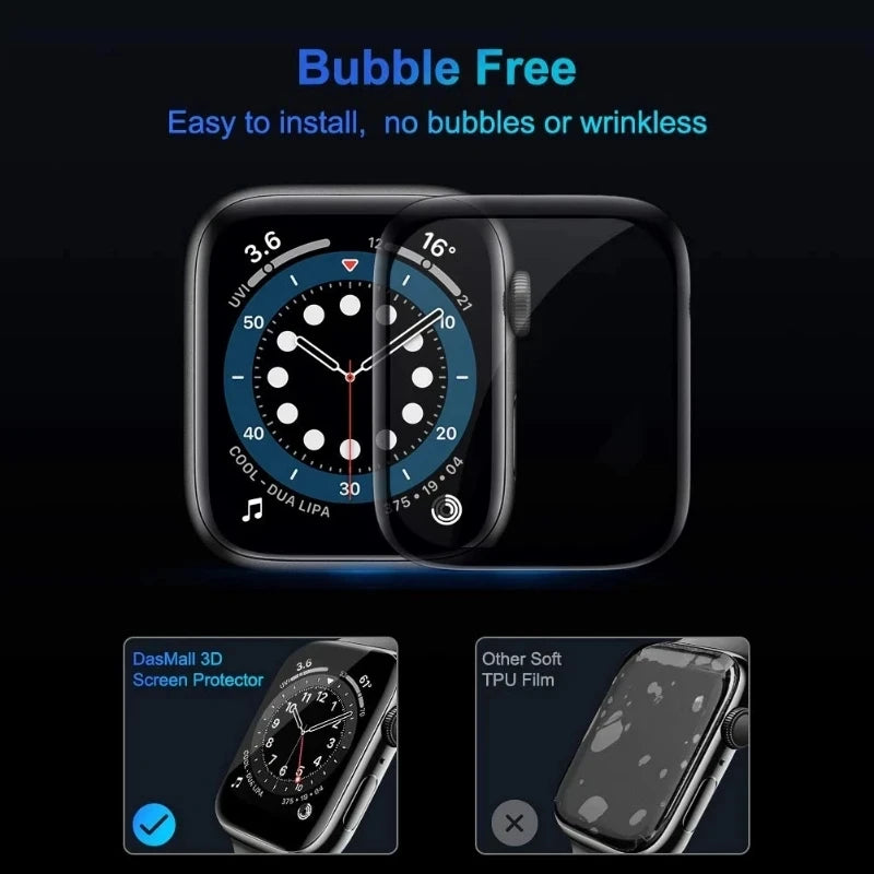 3PCS Ceramic Screen Protector Film for Apple Watch Ultra 8 - Compatible with Various Models