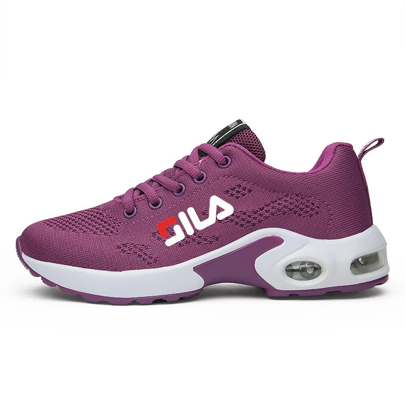 New Women's Running Shoes – Breathable Mesh, Air Cushion Lace-Up Sports Sneakers for Summer