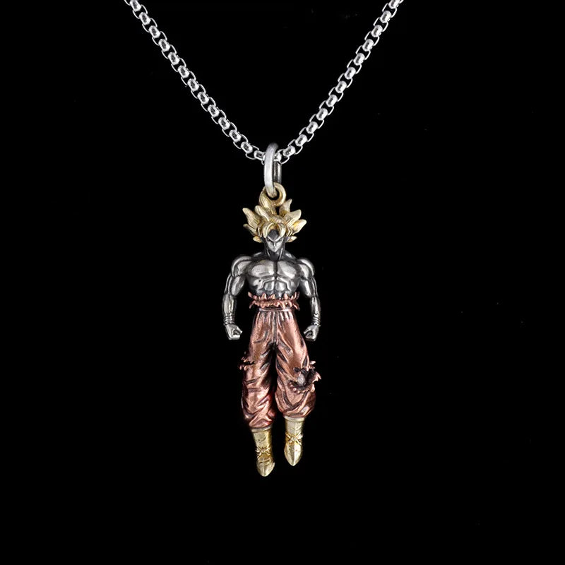 Dragon Ball Z Super Saiyan Son Goku Alloy Hip Hop Pendant – Anime Cartoon Jewelry