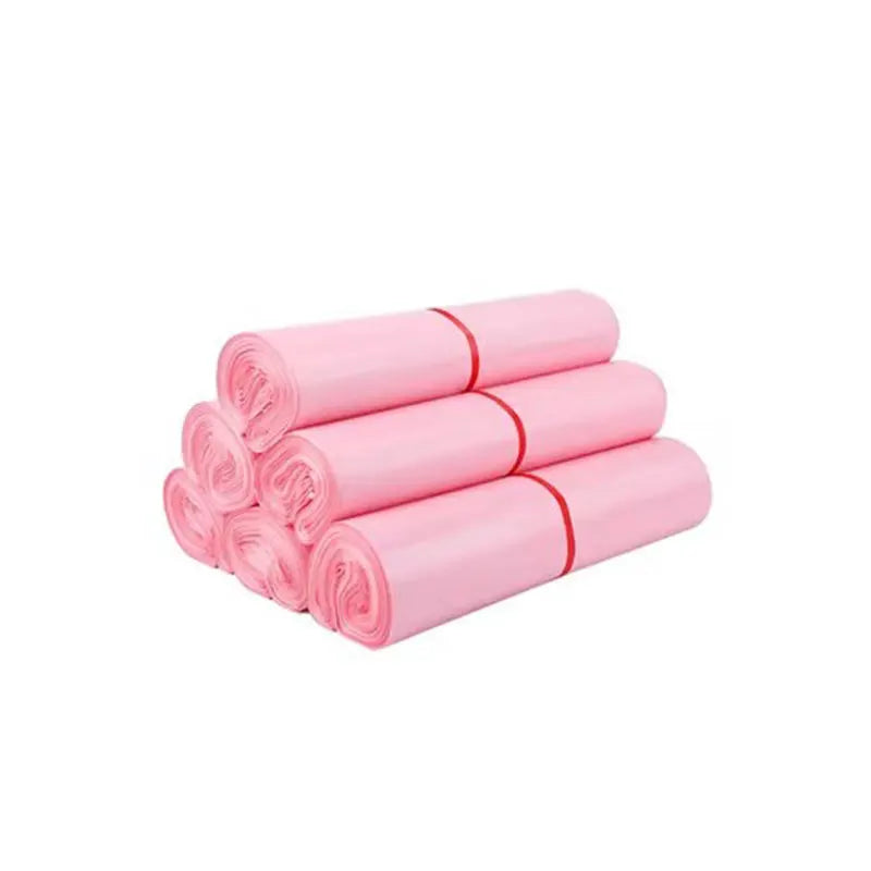 INPLUSTOP Pink Waterproof Mail Bags – Self-Adhesive Courier Packaging for Clothing & Shipping