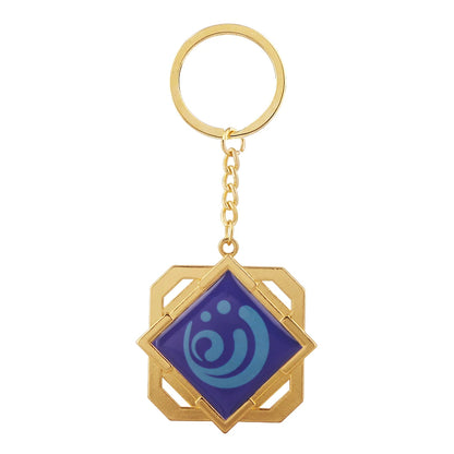 Genshin Impact Venti Eye Keychain 1:1 – Luminous Anime Cosplay Key Ring Backpack Pendant Gaming Accessories Gift