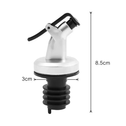 Leak-Proof Oil Bottle Pourer - Food Grade Stopper Spout Dispenser for Oil, Wine, Liquor & Sauce Bottles