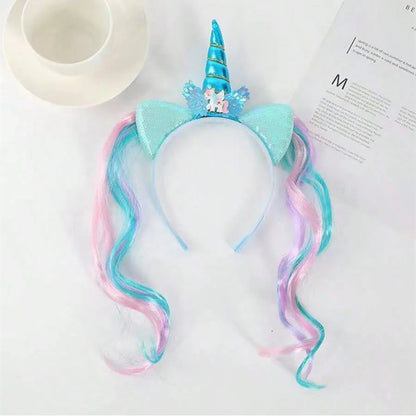 Unicorn Birthday Headband for Girls — Cute Kids Hair Hoop for Party & Baby Shower