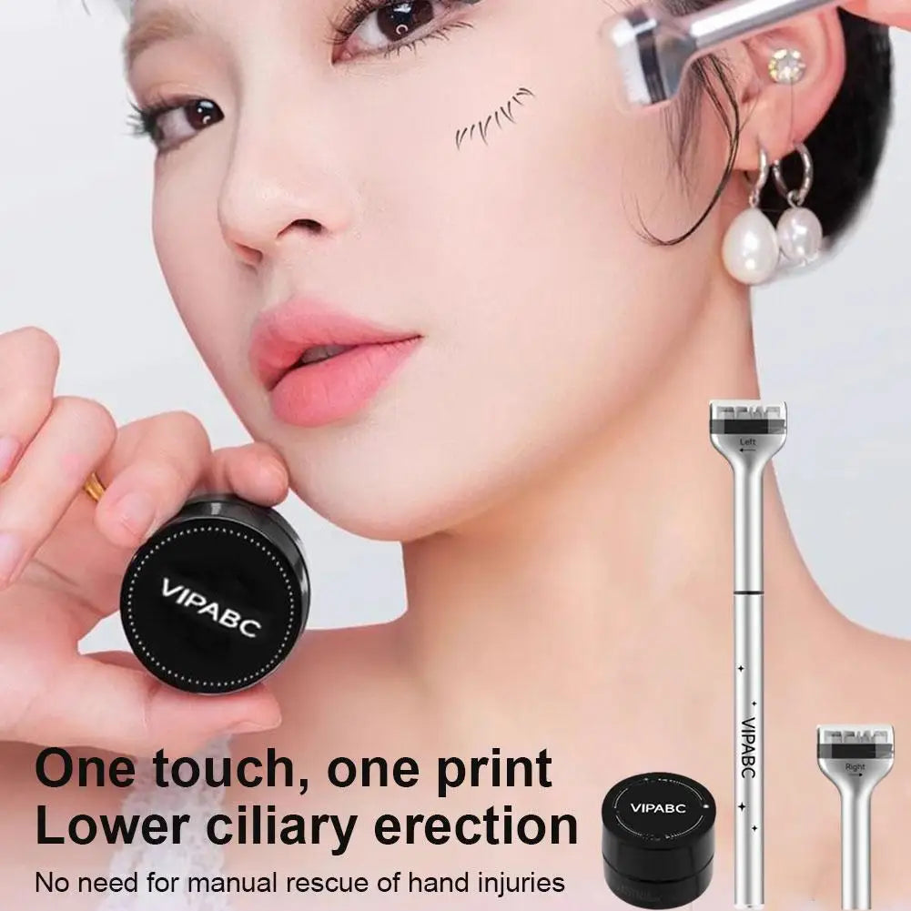 Eyelash Seal DIY Lower Lash Extension Stamps - Silicone Makeup Tool for Beginners, Convenient Natural Simulation Mascara Stick