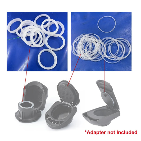 Dolce Gusto Coffee Adapter Rubber O-Ring: Silicone Seals Food-Grade O-Shape Accessory - Compatible with Coffee Machines (Adapter Not Included)