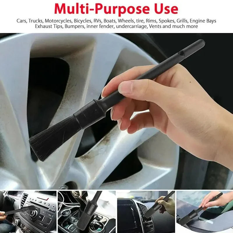 1/5x Car Detailing Brushes – Soft Auto Cleaning Brush for Wheels, Interior & Exterior Dust Removal