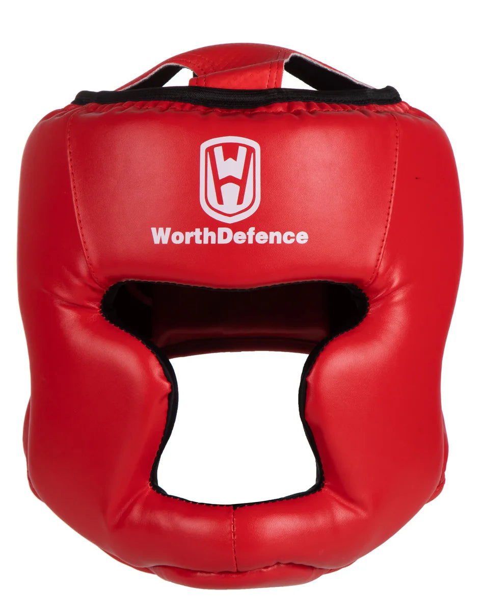 WOSWEIR Kickboxing Helmet – PU Protective Gear for Karate, Muay Thai, MMA, Sanda & Boxing – Adult & Kid Training Equipment