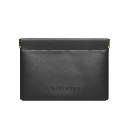 PU Leather Storage Bag - Waterproof Portable Organizer for Earphones, Charging Cables, Cosmetics, Lipstick & Jewelry