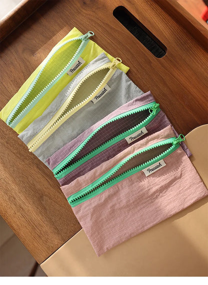 Multifunctional Lightweight Pouch for Women — Macaron Color Bag for Eyebrow Pencil, Stationery, Jewelry, Documents & Coins
