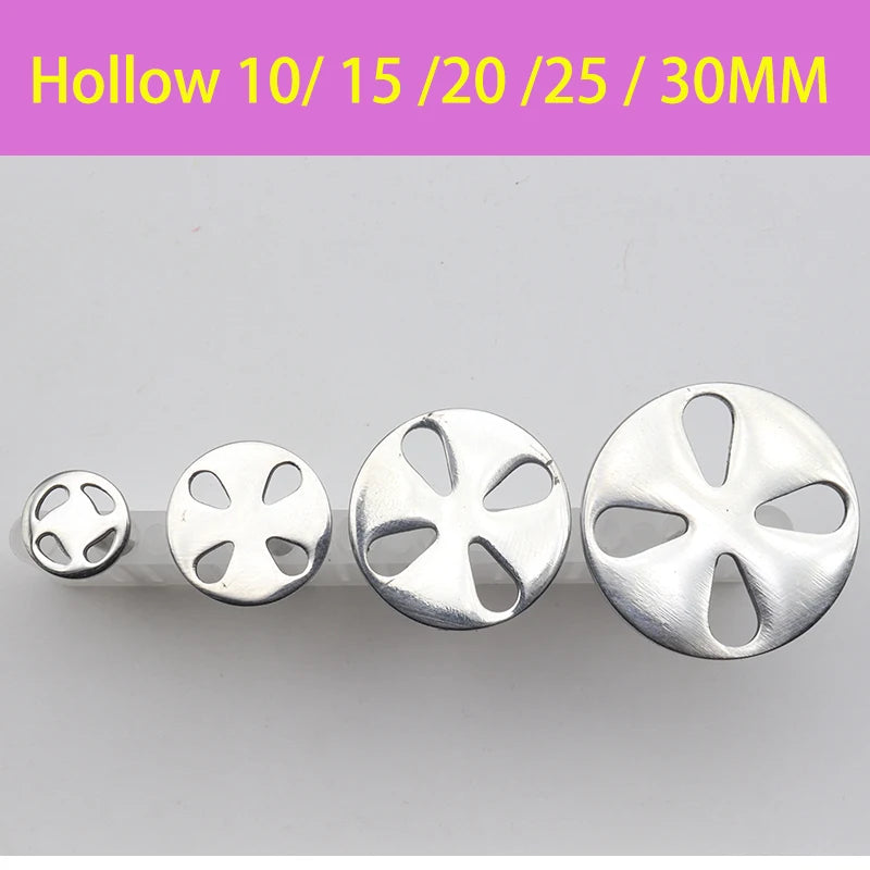 Stainless Steel Sanding Paper Discs for Nail Drills – Round Metal Disk Accessories in Sizes 10mm to 35mm