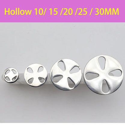 Stainless Steel Sanding Paper Discs for Nail Drills – Round Metal Disk Accessories in Sizes 10mm to 35mm