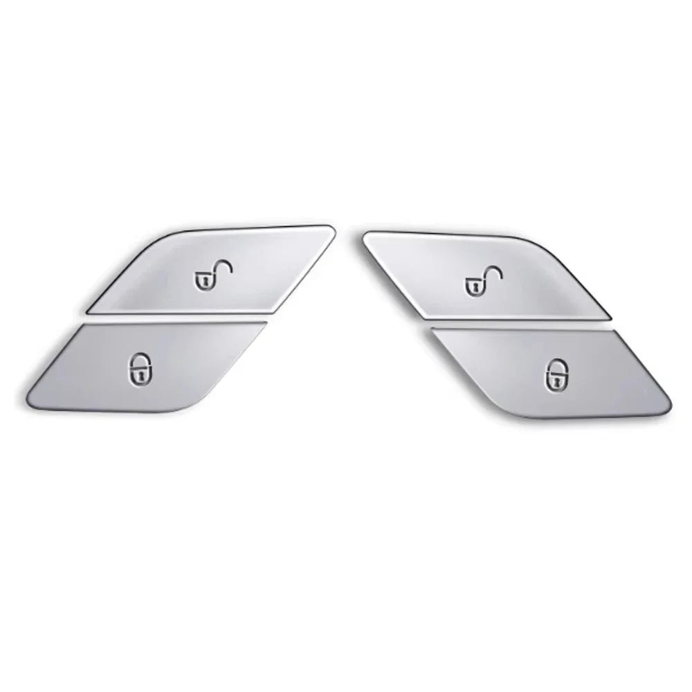 Mercedes-Benz C/E/GLC/Vito ABS Door Lock Button Cover – W205 W213 X253 W447 Car Interior Lock/Unlock Sticker Accessories