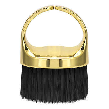Ring Neck Hair Duster Brush - Soft Barber Hair Cutting Cleaning Brush for Removing Loose Hair & Salon Use