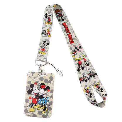 Cartoon Stitch Credential Holder Lanyard – Cute Neck Strap for Keychain, Pass & Credit Card Holder Accessories