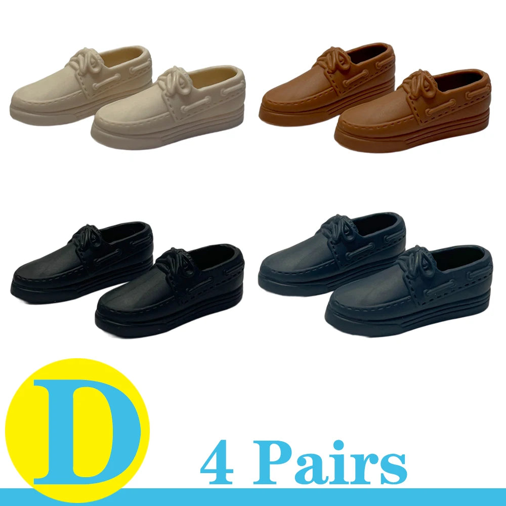 NK Mix 12" Fashion Doll Shoes & Clothes — Casual Leather Sneakers, Boots & Slippers for Boy & Princess Dolls