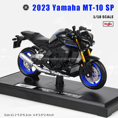 Maisto 1:18 Alloy Motorcycle Model – Yamaha MT-07/MT-10, Ducati, Kawasaki, KTM, Suzuki, BMW