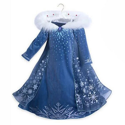 Girls Princess Cosplay Dress – Aurora, Belle, Elsa & Jasmine Party Costume Ages 2–8