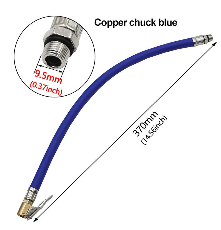 Car Tire Air Inflator Extension Hose – Twist Lock Air Chuck Adapter for Bike & Motorcycle Pump