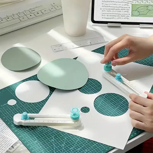 2-20cm Circle Paper Cutter - Multifunctional Craft Cutting Tool for Scrapbooking and Card Making, Ideal for Home, Study, and Office