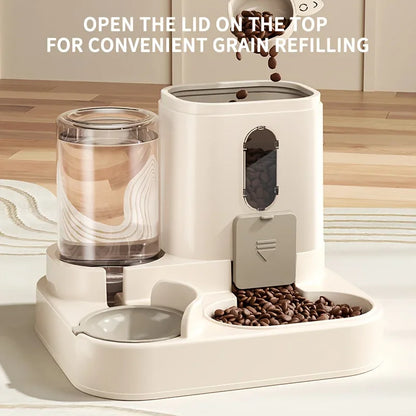 2-in-1 Cat Food and Water Feeder – Fully Automatic Pet Dispenser