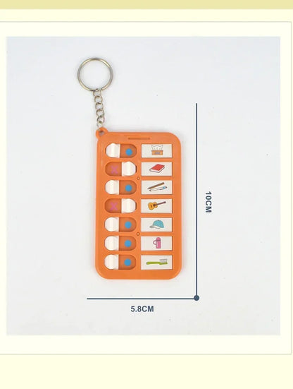 Kids Self-Discipline Checklist Memo Board – Daily Planner To-Do List with Detachable Keychain, Korean Stationery Task Board
