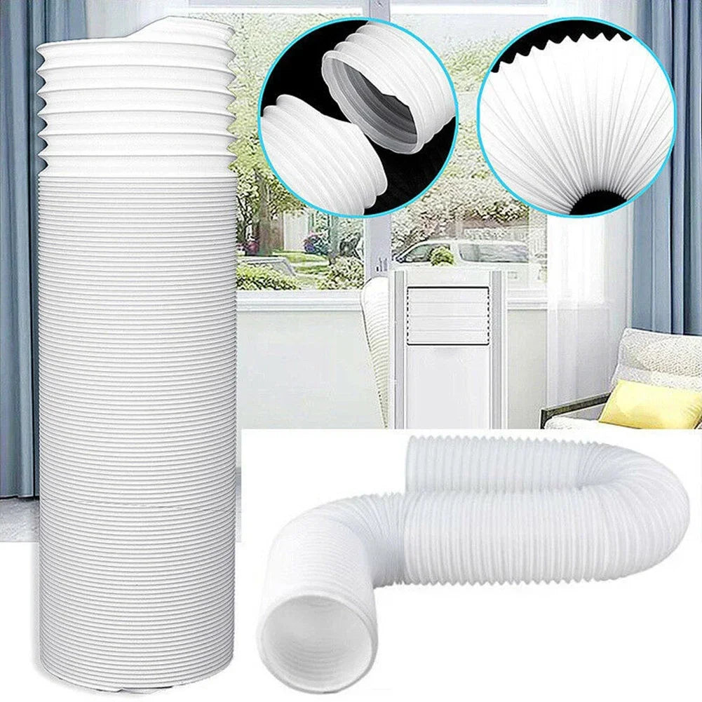 130/150mm Telescopic AC Exhaust Hose – Flexible Duct Extension Pipe for Mobile Air Conditioner Ventilation