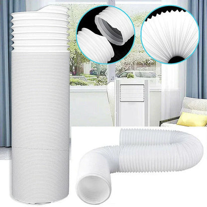 130/150mm Telescopic AC Exhaust Hose – Flexible Duct Extension Pipe for Mobile Air Conditioner Ventilation