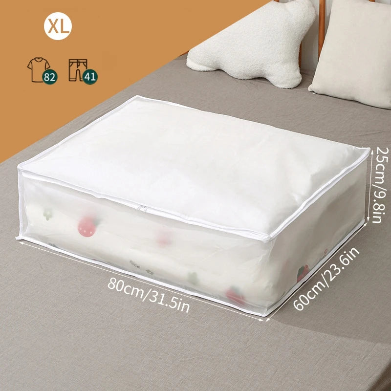 Large Waterproof Clothes Storage Bag – Dustproof Quilt & Wardrobe Organizer, Foldable Luggage Closet Storage Solution