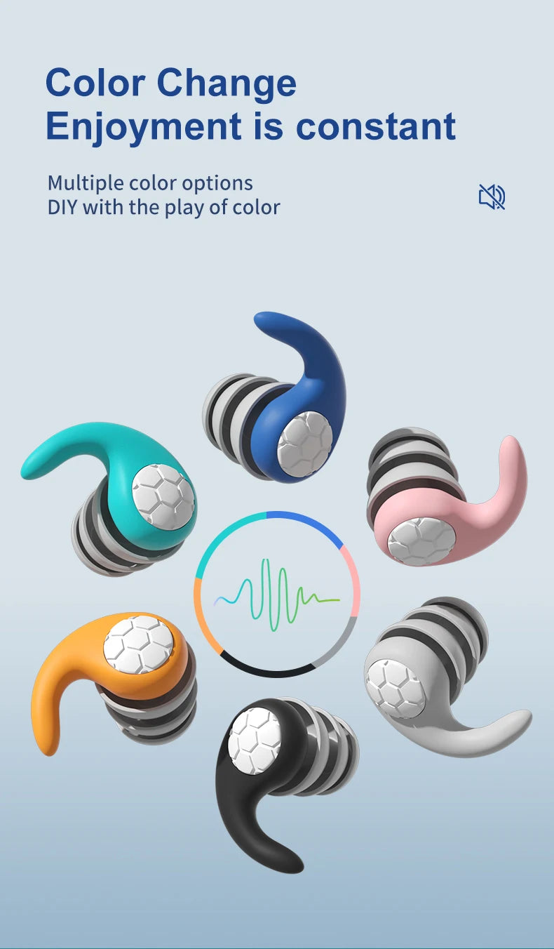 Waterproof Noise Reduction Earplugs – Sleep & Work Ear Protection for Travel, Anti-Noise Earplugs