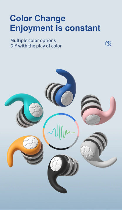 Waterproof Noise Reduction Earplugs – Sleep & Work Ear Protection for Travel, Anti-Noise Earplugs
