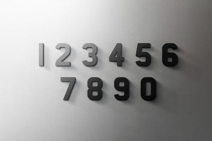 3D Mirror Acrylic Alphabet Wall Stickers – Black English Letters & Numbers for Personalized Door & Room Decor