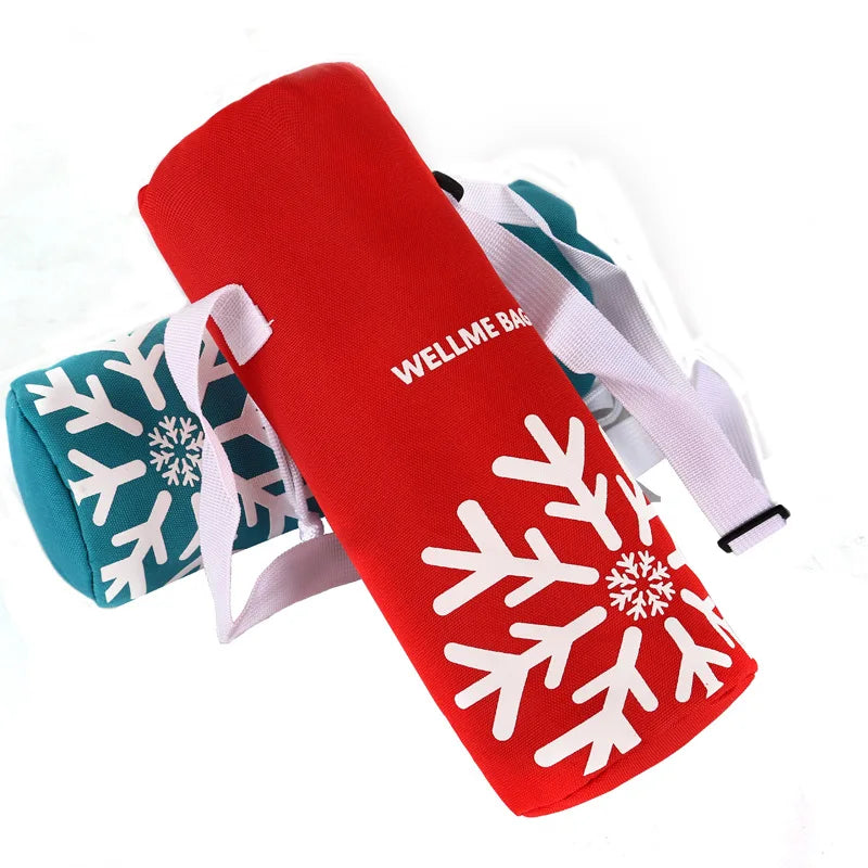 Portable Insulated Water Bottle Bag - Oxford Cloth Cooler Carrier for Camping & Outdoor Activities 1.5L