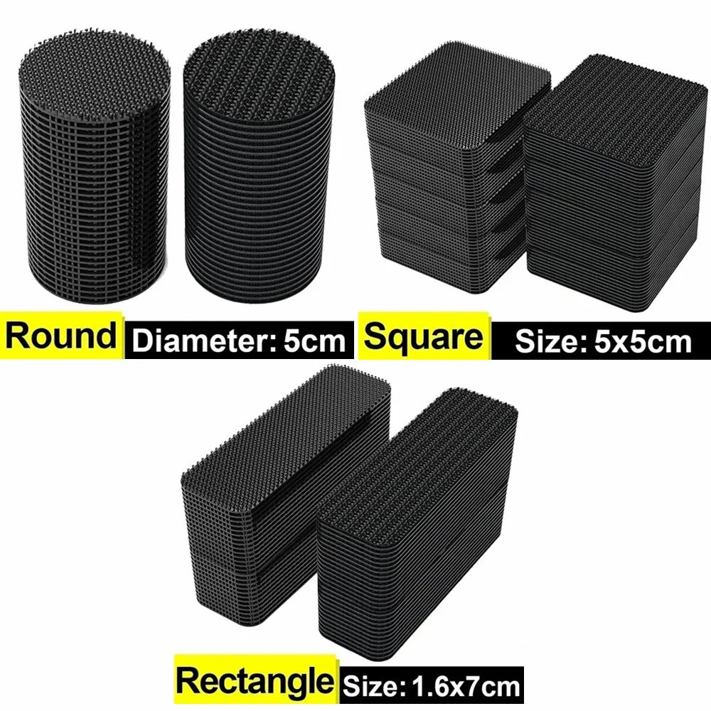 Double-Sided Carpet Fixing Stickers - High-Adhesive Anti-Skid Grip Patches for Floors, Car Mats & Rugs