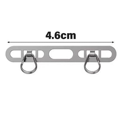 Metal Phone Lanyard Patch Set 1/2/3Pcs – Stainless Steel Side Clip Connector with Double Buckle for iPhone Strap Gasket Attachment