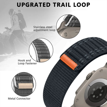 Nylon Strap for Apple Watch Band – Wave Pattern Bracelet for Ultra 2, iWatch Series 3-10, 38mm-49mm