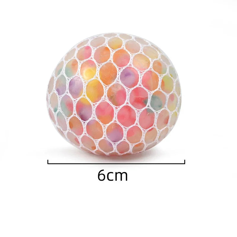 Rainbow 3D Sensory Stress Relief Squishy Ball – Silent Anti-Anxiety Fidget Toy for Adults & Kids, Office & Classroom Use