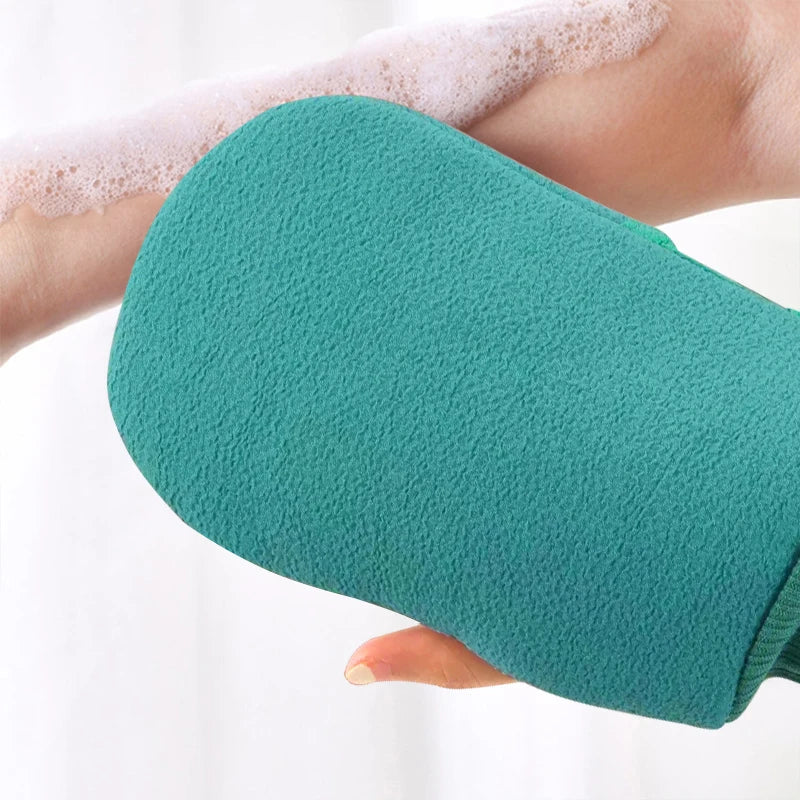 Exfoliating Bath Mitt Glove - 1PC Peeling Scrub for Body Cleaning, Dead Skin Removal, Shower SPA Massage Towel