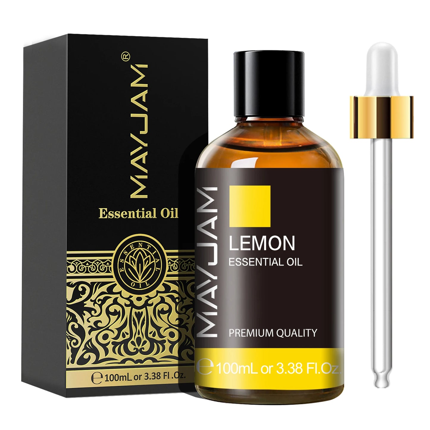 MAYJAM 100ml Essential Oil with Dropper - Sandalwood, Lavender, Eucalyptus & Vanilla for Humidifiers & Candles