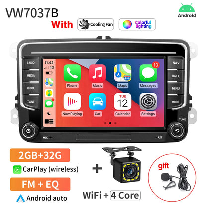 GRANDnavi Android 13 Car Radio GPS - 2Din Multimedia Player for VW, Skoda Octavia, Golf 5/6, Passat B6, Polo, Jetta