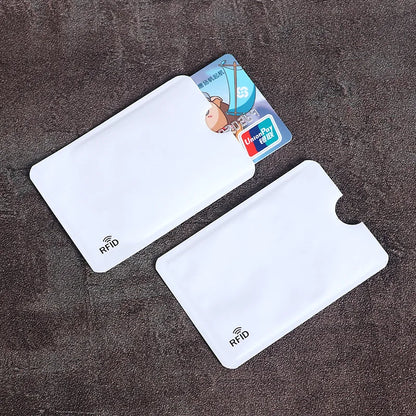 10PCS RFID Card Protector Sleeves - Anti Scan NFC Blocking Aluminum Foil Credit Card Holder
