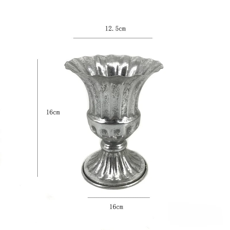Retro Wrought Iron Flower Pots — Wedding, Dried Flower & Home Decoration Vases for Hotel & Event